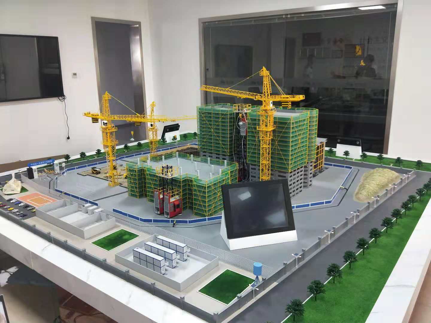 响水县建筑施工场景模型